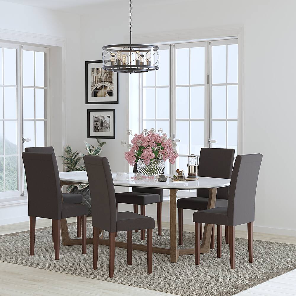 Alt View 12. Alamont Home - Greenwich Dining Chair (Set of 6) - Gray Fabric.