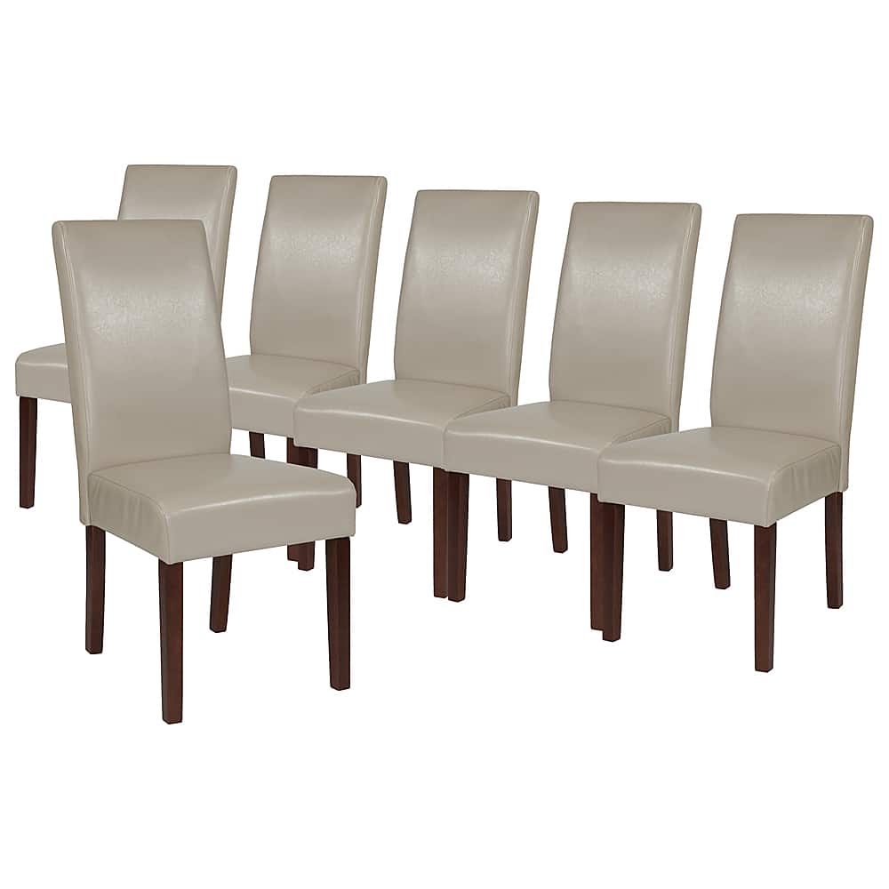 Alamont Home - Greenwich Dining Chair (Set of 6) - Beige LeatherSoft - Front_Zoom
