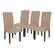 Front. Alamont Home - Greenwich Dining Chair (Set of 4) - Beige Fabric.