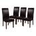 Front. Alamont Home - Greenwich Dining Chair (Set of 4) - Brown LeatherSoft.