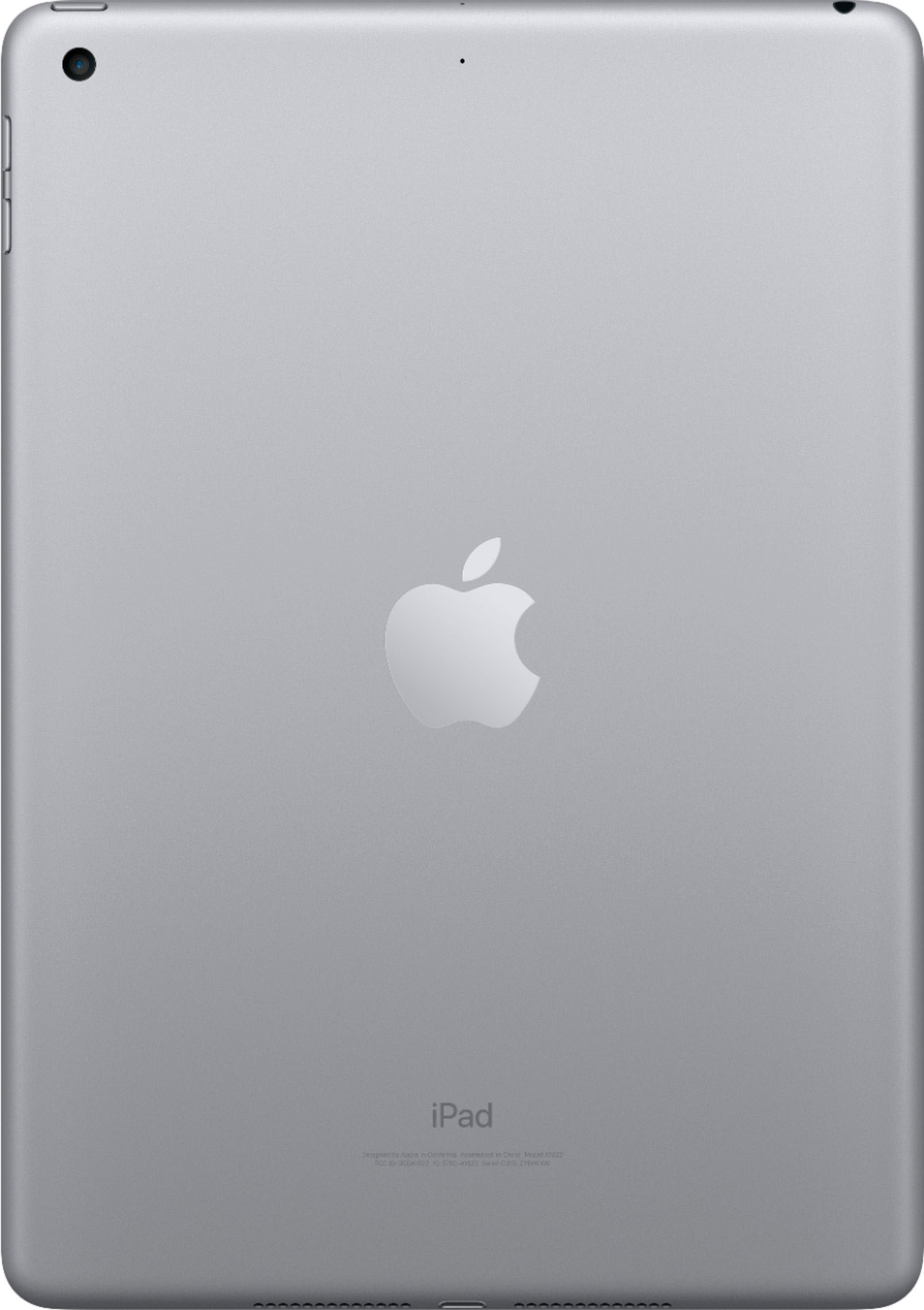 Back View: Apple - Geek Squad Certified Refurbished 10.2-Inch iPad (Latest Model) with Wi-Fi - 64GB - Silver