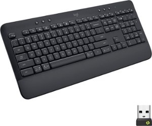 Logitech - Signature K650 Full-Size Wireless Keyboard for PC/Window/Mac with Wrist Rest - Graphite