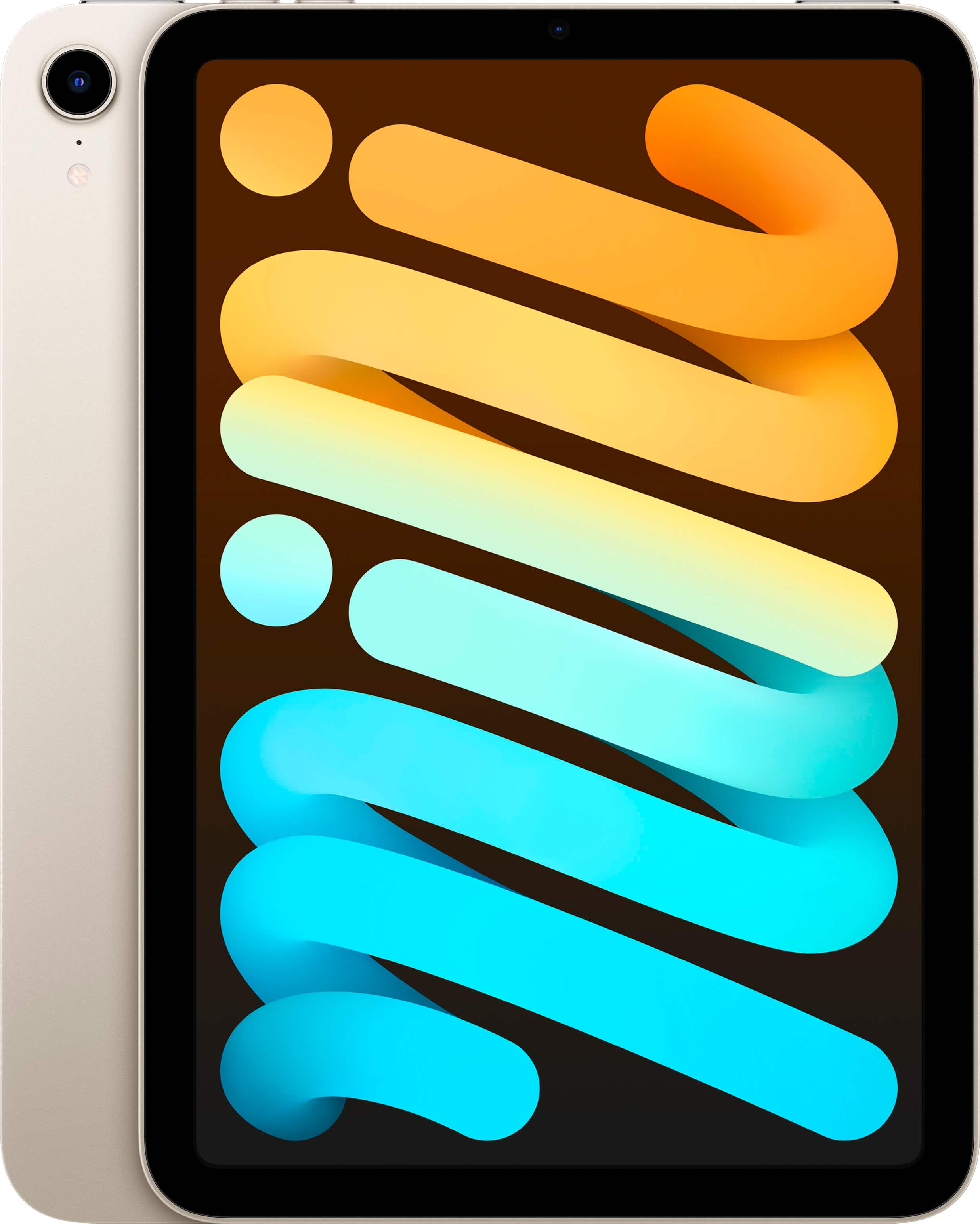 Front. Apple - Geek Squad Certified Refurbished iPad mini with Wi-Fi - 64GB - Starlight.