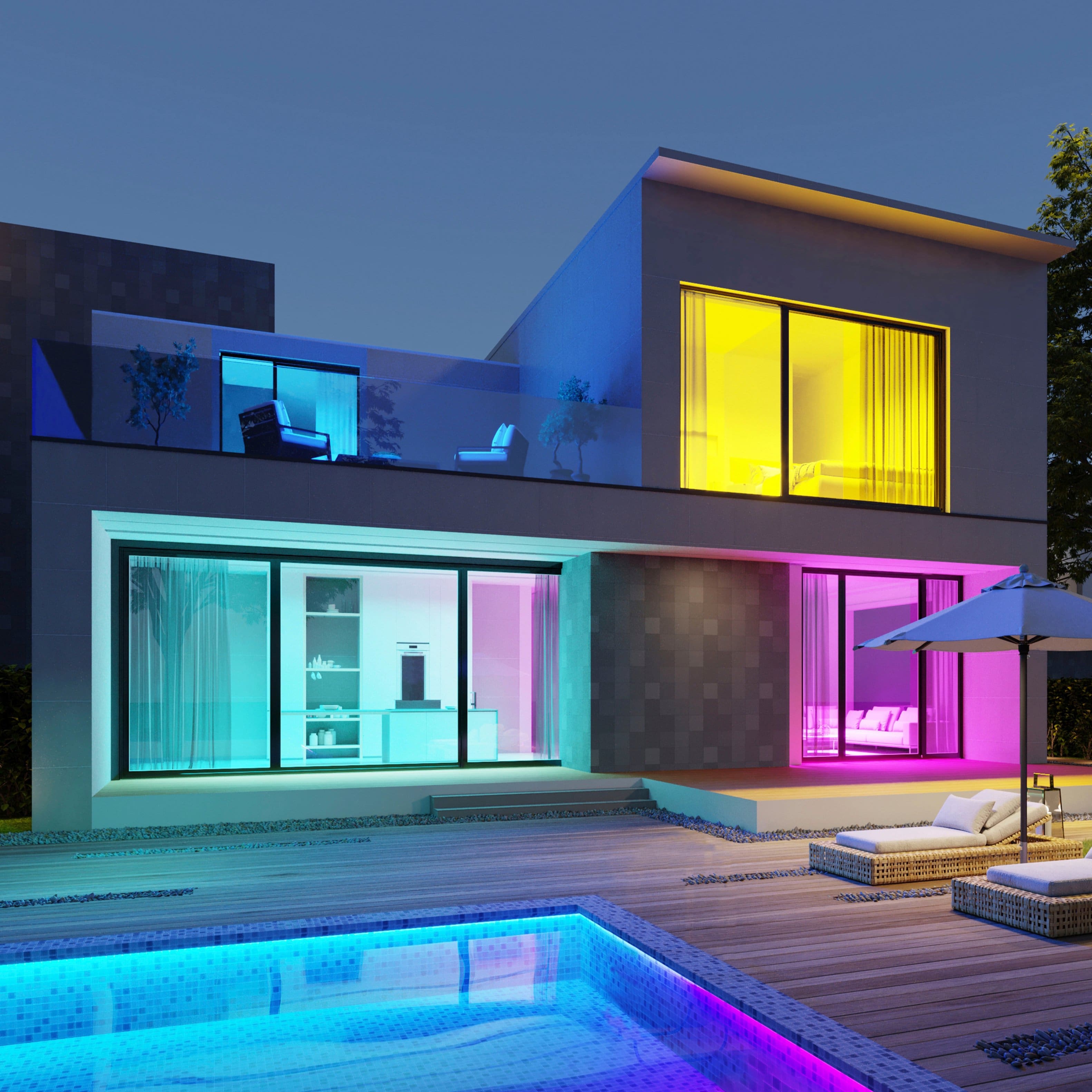 Alt View 11. Govee - Wi-Fi 1200LM RGBWW LED Bulb (2-Pack) - RGB.