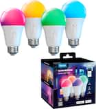 Govee - A19 1200 Lumens Wi-Fi Smart LED Bulb (4-Pack) - RGB