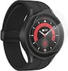 Angle. ZAGG - InvisibleShield GlassFusion+ Flexible Hybrid Screen Protector for Samsung Galaxy Watch5 Pro 2022 - Clear.