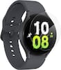 Angle. ZAGG - InvisibleShield GlassFusion+ Flexible Hybrid Screen Protector for Samsung Galaxy Watch5, Galaxy Watch6 44mm - Clear.