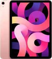 Apple - Geek Squad Certified Refurbished 10.9-Inch iPad Air  - (4th Generation) with Wi-Fi - 64GB - Rose Gold - Front_Zoom