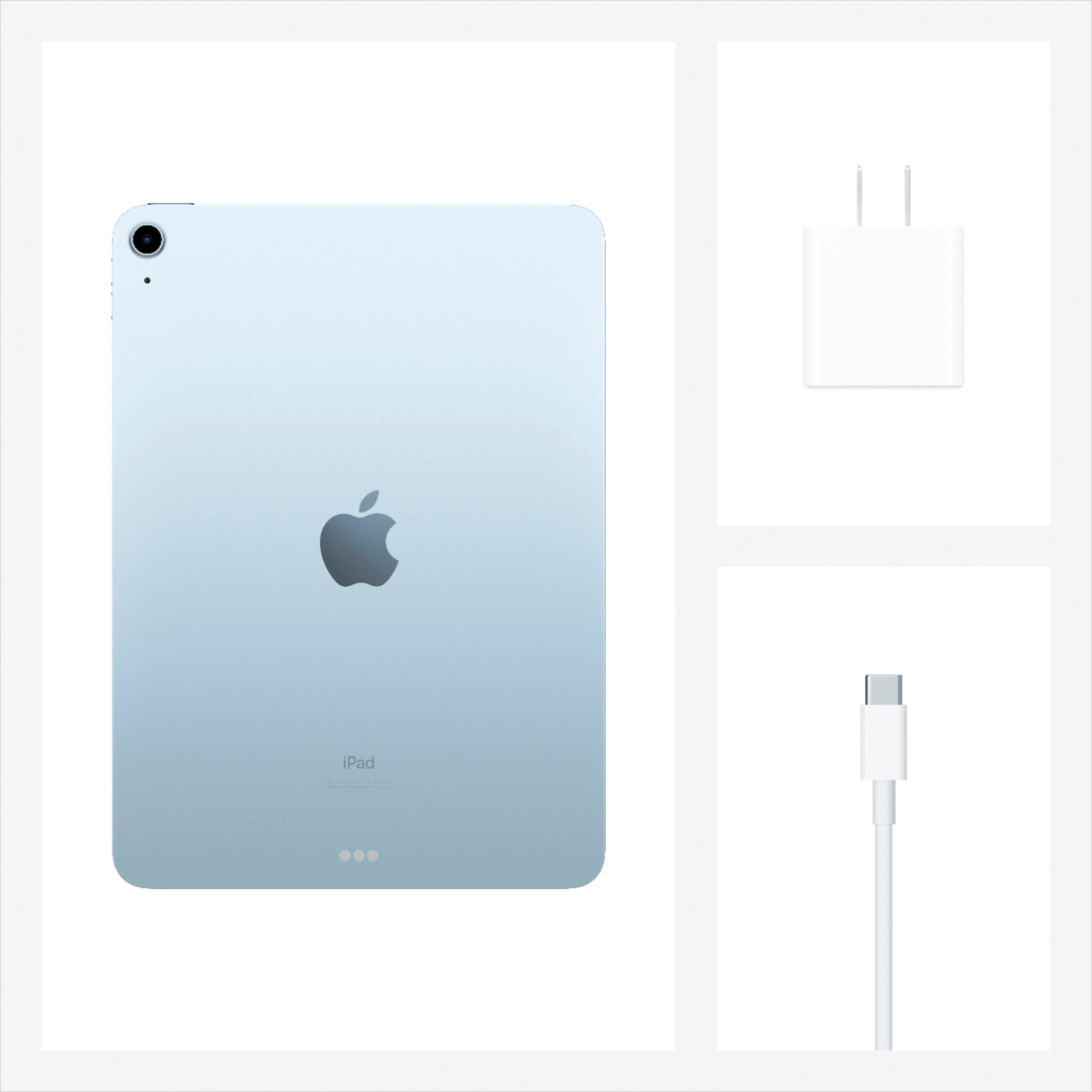 Apple Geek Squad Certified Refurbished 10.9-Inch iPad Air (4th Generation)  with Wi-Fi 64GB Sky Blue GSRF MYFQ2LL/A - Best Buy