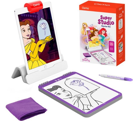 Front Zoom. Osmo - Super Studio Disney Princess Starter Kit for iPad - White.