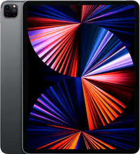 Apple - Geek Squad Certified Refurbished 12.9-Inch iPad Pro (5th Generation) with Wi-Fi - 256GB - Space Gray