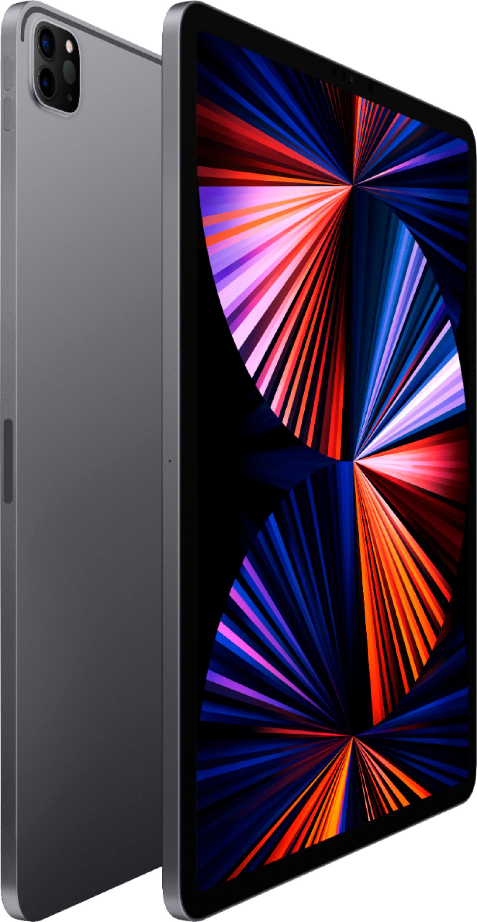 Alt View 11. Apple - Geek Squad Certified Refurbished 12.9-Inch iPad Pro  (5th Generation) with Wi-Fi - 256GB - Space Gray.