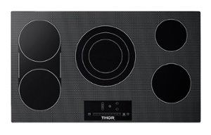 Thor Kitchen - 36 Inch Electric Cooktop - Black Ceramic Glass - Front_Zoom