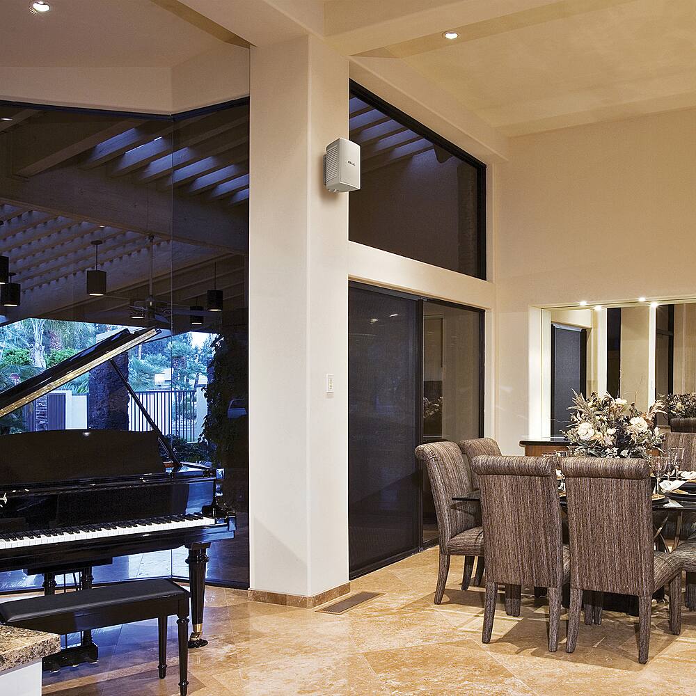 Back. Yamaha - 2-Way High-Performance Wall-Mount Outdoor Speakers - White.