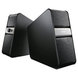 Yamaha - Full Range Driver Desktop Computer Speakers with Bluetooth - Silver - Front_Zoom