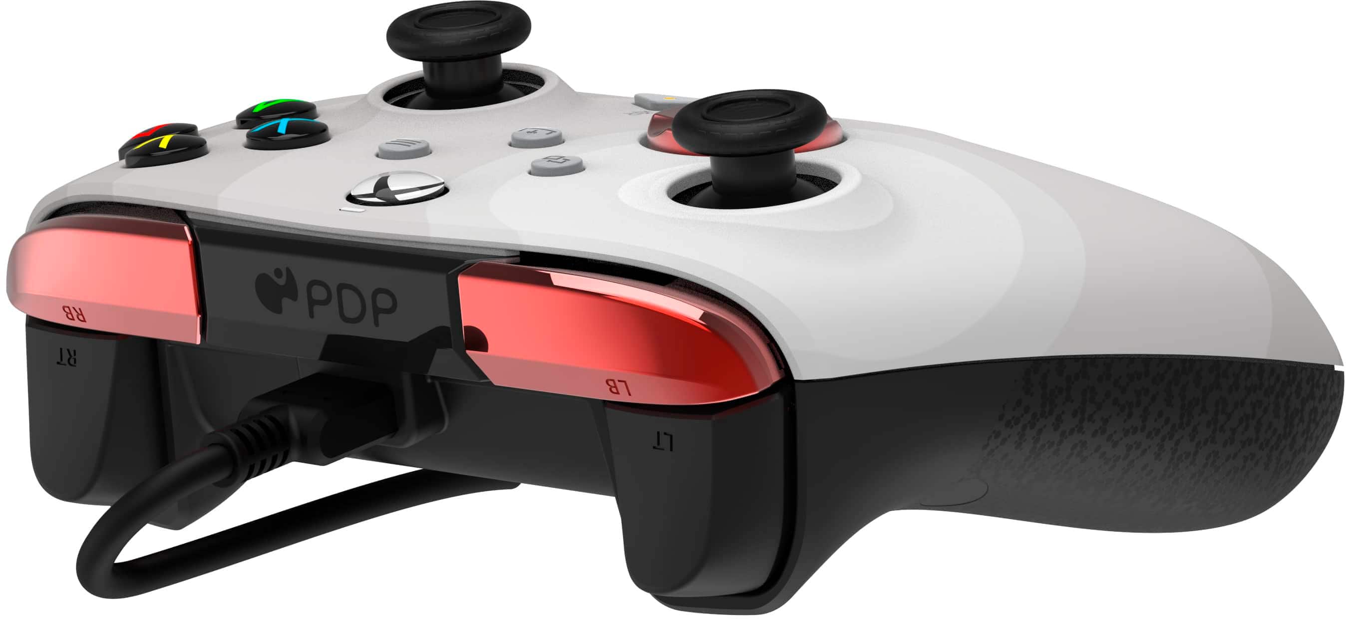 Alt View 13. PDP - REMATCH Advanced Wired Controller For Xbox Series X|S, Xbox One, & Windows 10/11 PC - Radial White.