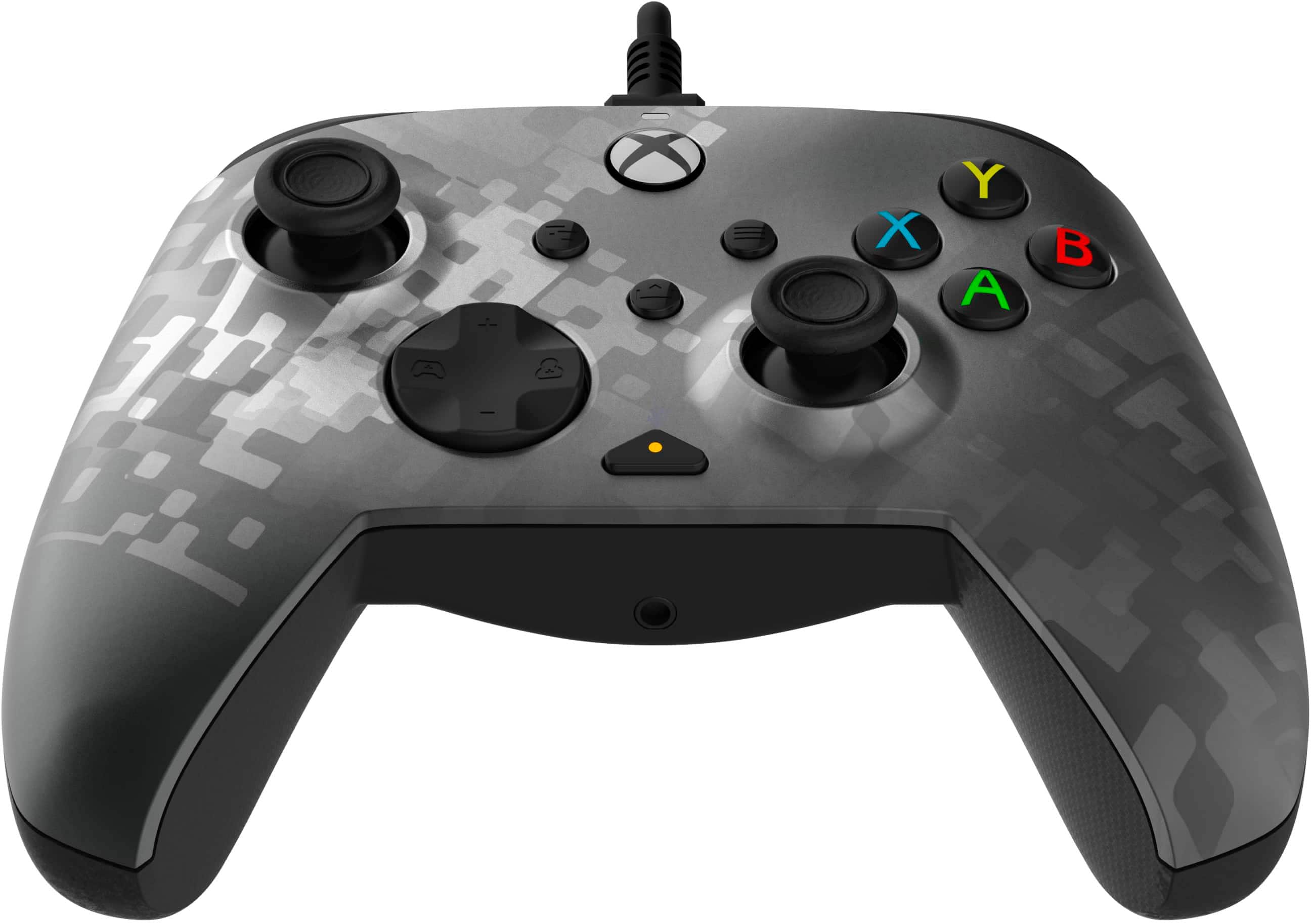Angle. PDP - REMATCH Advanced Wired Controller For Xbox Series X|S, Xbox One, & Windows 10/11 PC - Glitch Black.