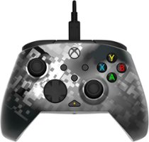 PDP REMATCH Advanced Wired Controller For Xbox Series X|S, Xbox One, & Windows 10/11 PC - Glitch Black - Front_Zoom