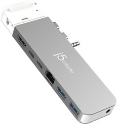 j5create - 4K60 Pro USB4 Hub with MagSafe Kit - Space Grey / White - Angle_Zoom