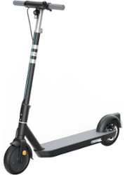 OKAI - Neon II Electric Scooter w/ 25 Miles Operating Range & 15.5 mph Max Speed - Black - Front_Zoom