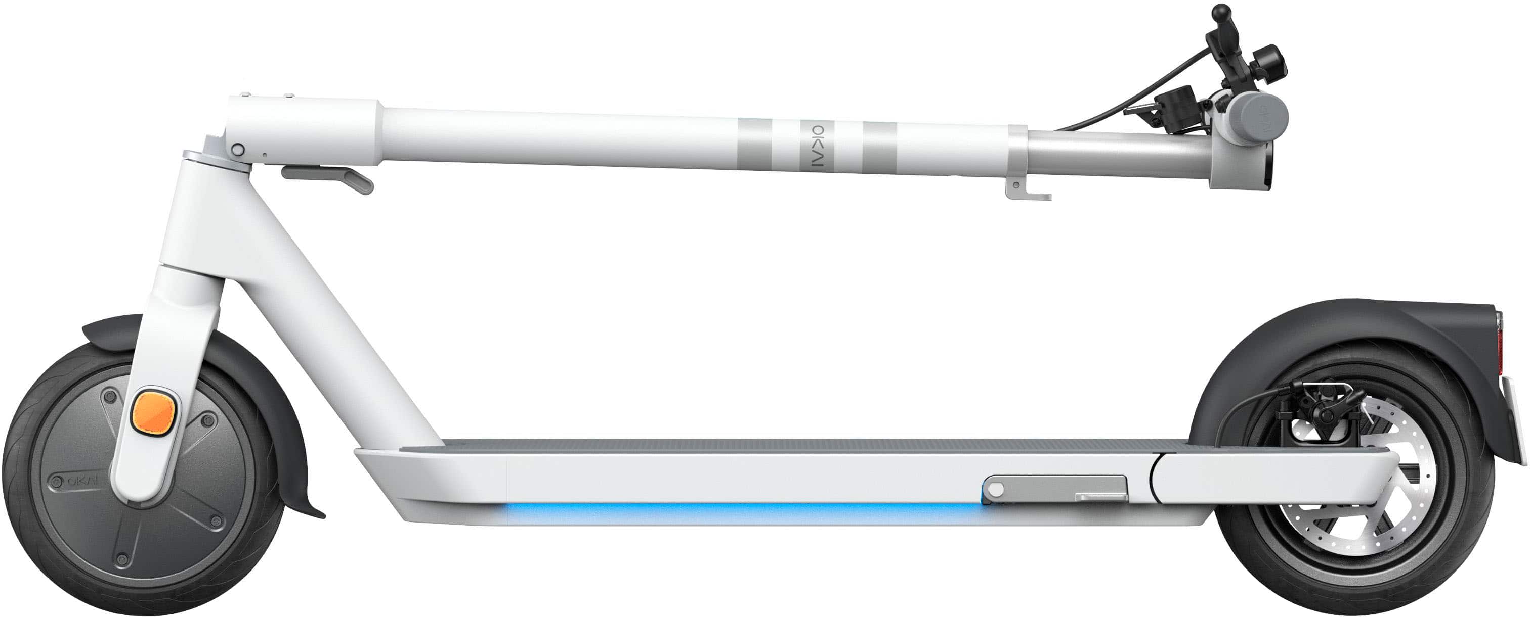 Alt View 12. OKAI - Neon II Electric Scooter w/ 25 Miles Operating Range & 15.5 mph Max Speed - White.