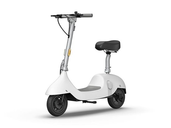 OKAI Ceetle Pro Electric Scooter with Foldable Seat w/35 Miles Operating  Range & 15.5mph Max Speed White EA10C-WHITE - Best Buy
