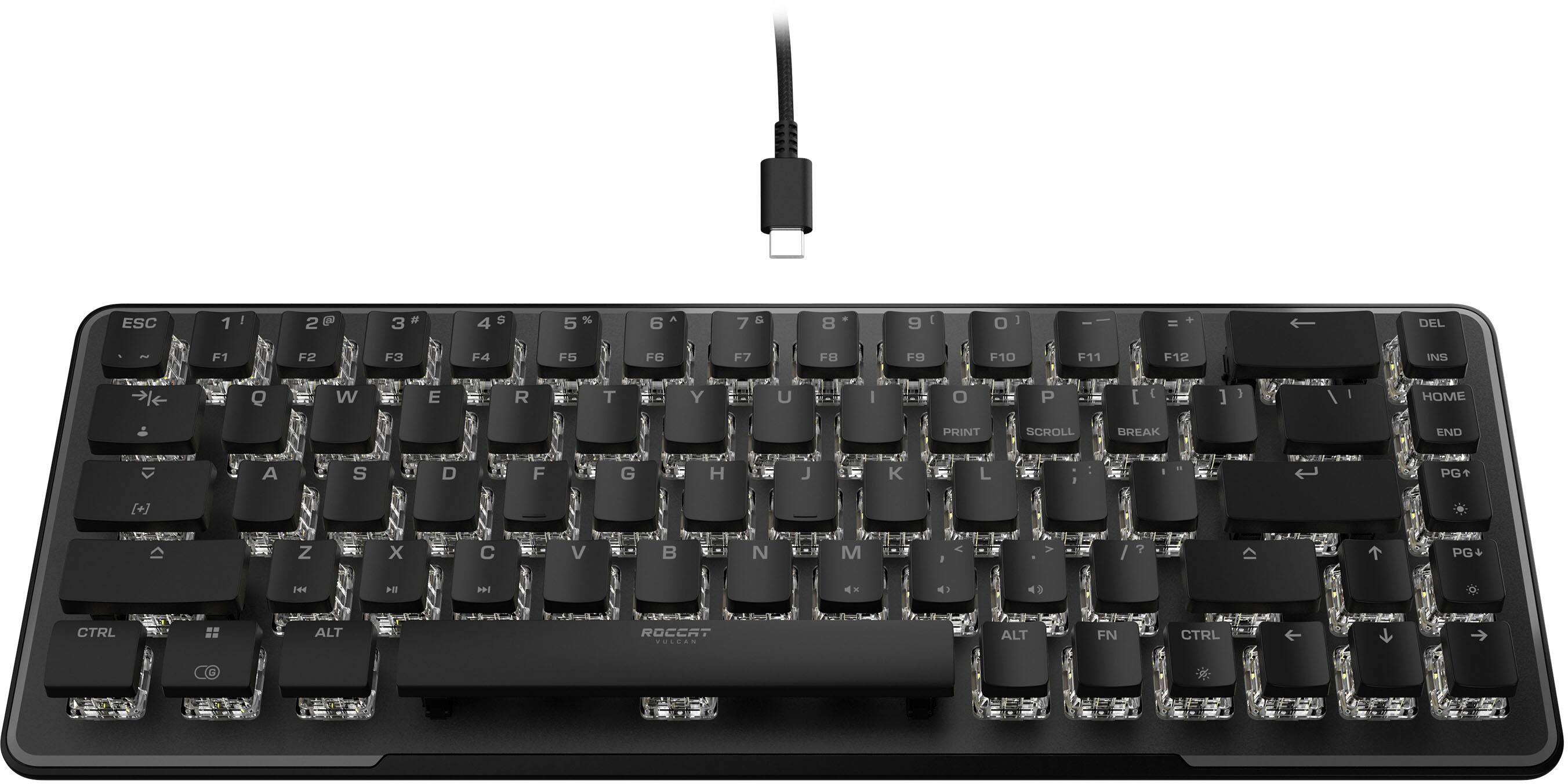 ROCCAT Vulcan II Mini – 65% Wired Gaming Keyboard With Customizable AIMO  RGB Illumination Black ROC-12-043 - Best Buy