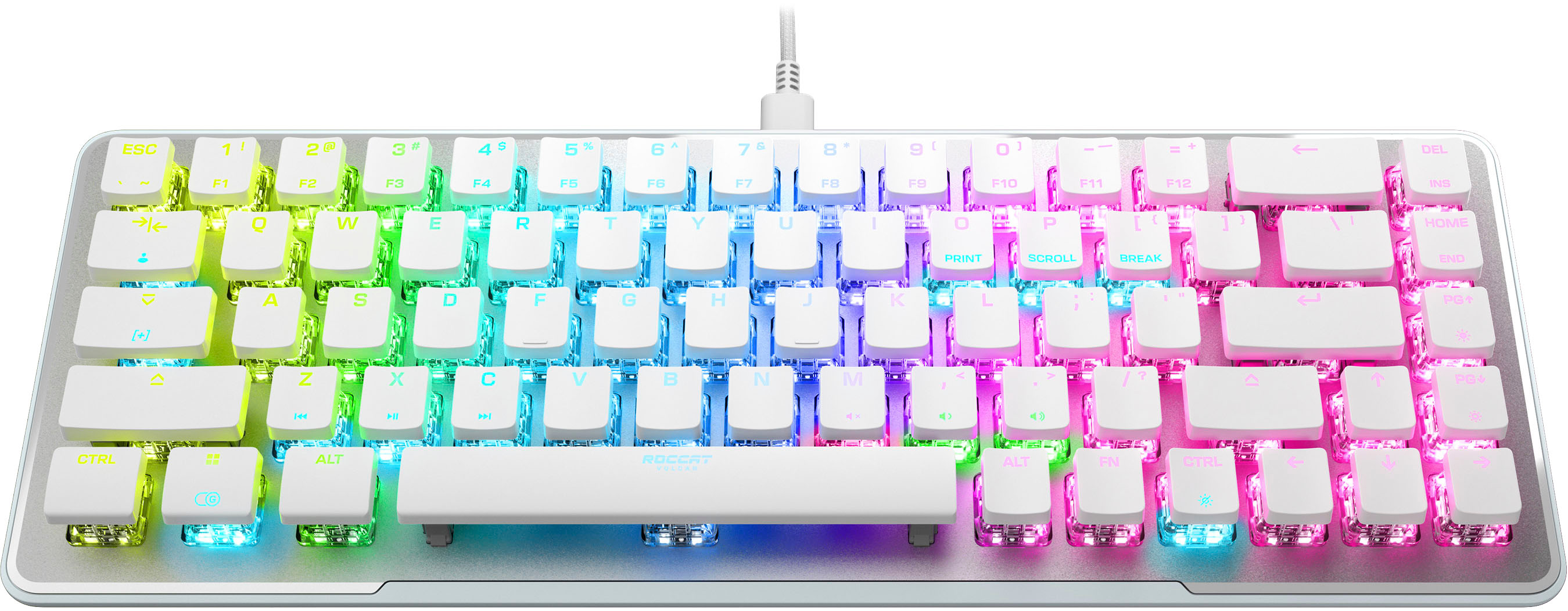ROCCAT Vulcan TKL Pro Tenkeyless Linear Optical Titan Switch PC Gaming  Keyboard with Per-key AIMO RGB Lighting, Anodized Aluminum Top Plate, and