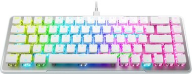 ROCCAT - Vulcan II Mini – 65% Wired Gaming Keyboard With Customizable AIMO RGB Illumination - White - Front_Zoom