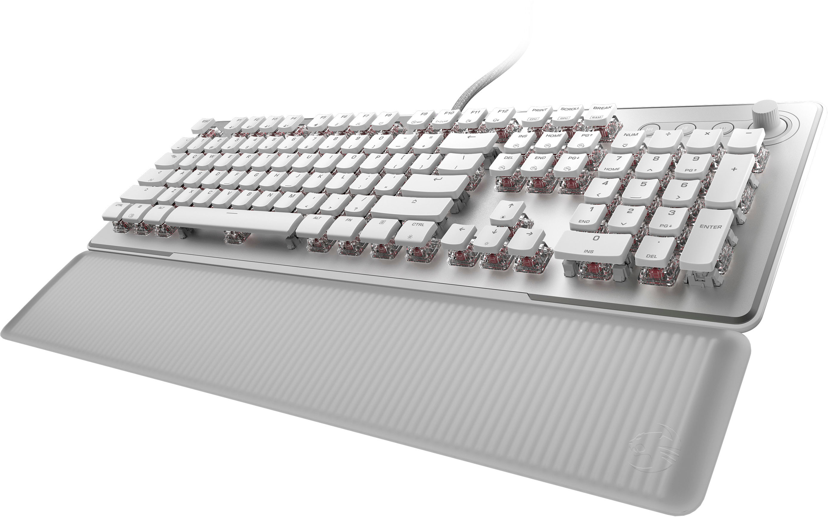  ROCCAT Vulcan II Max – Optical-Mechanical PC Gaming Keyboard,  Customizable RGB Illuminated Keys and Palm Rest, TITAN II Switches,  Aluminum Plate : Electronics