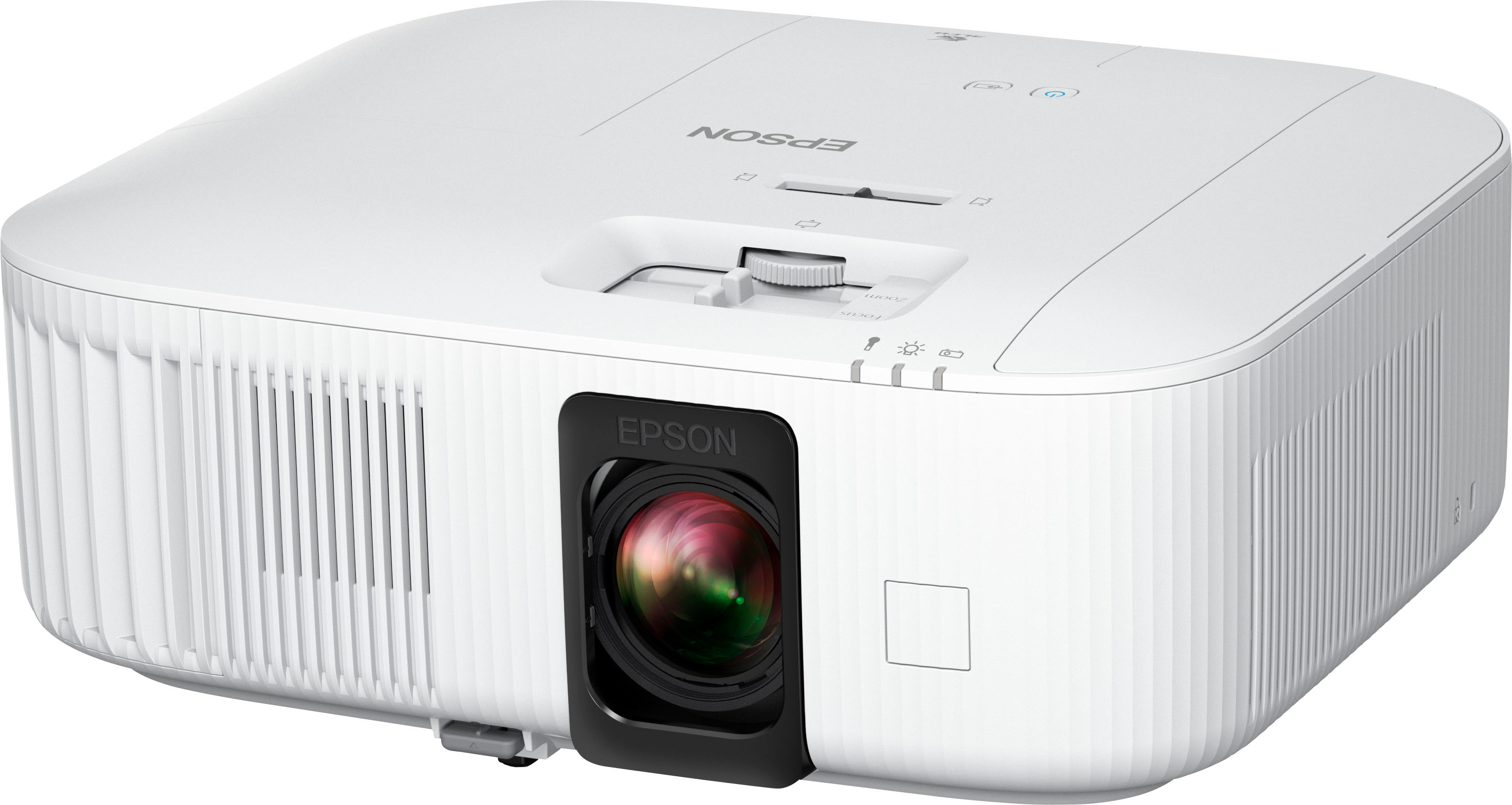 Left View: Epson - Home Cinema 2350 4K PRO-UHD Smart Streaming Projector with Android TV - White