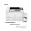 Ethernet | 100-sheet paper tray | 250-sheet paper tray | HP LaserJet 4001 | Print from any device