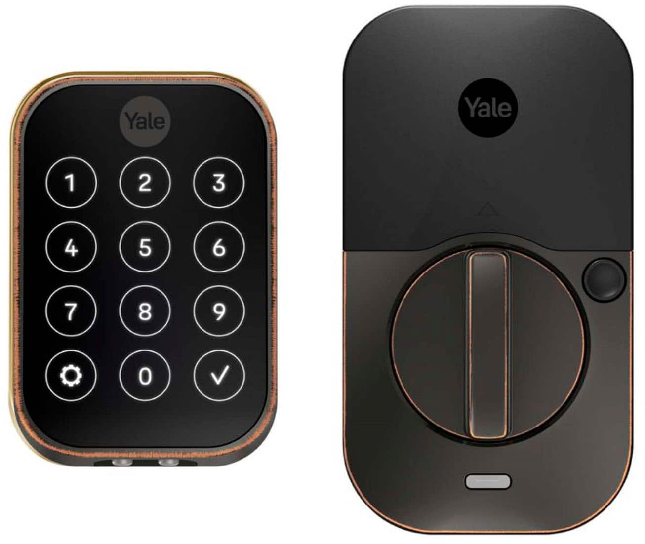 Front. Yale - Assure Lock 2 - Smart Lock Keyless Wi-Fi Deadbolt with Touchscreen Keypad Access - Oil Rubbed Bronze.