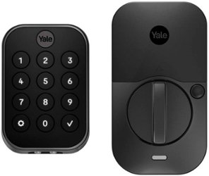 Yale - Assure Lock 2, Key-Free Pushbutton Lock with Wi-Fi - Black Suede - Front_Zoom