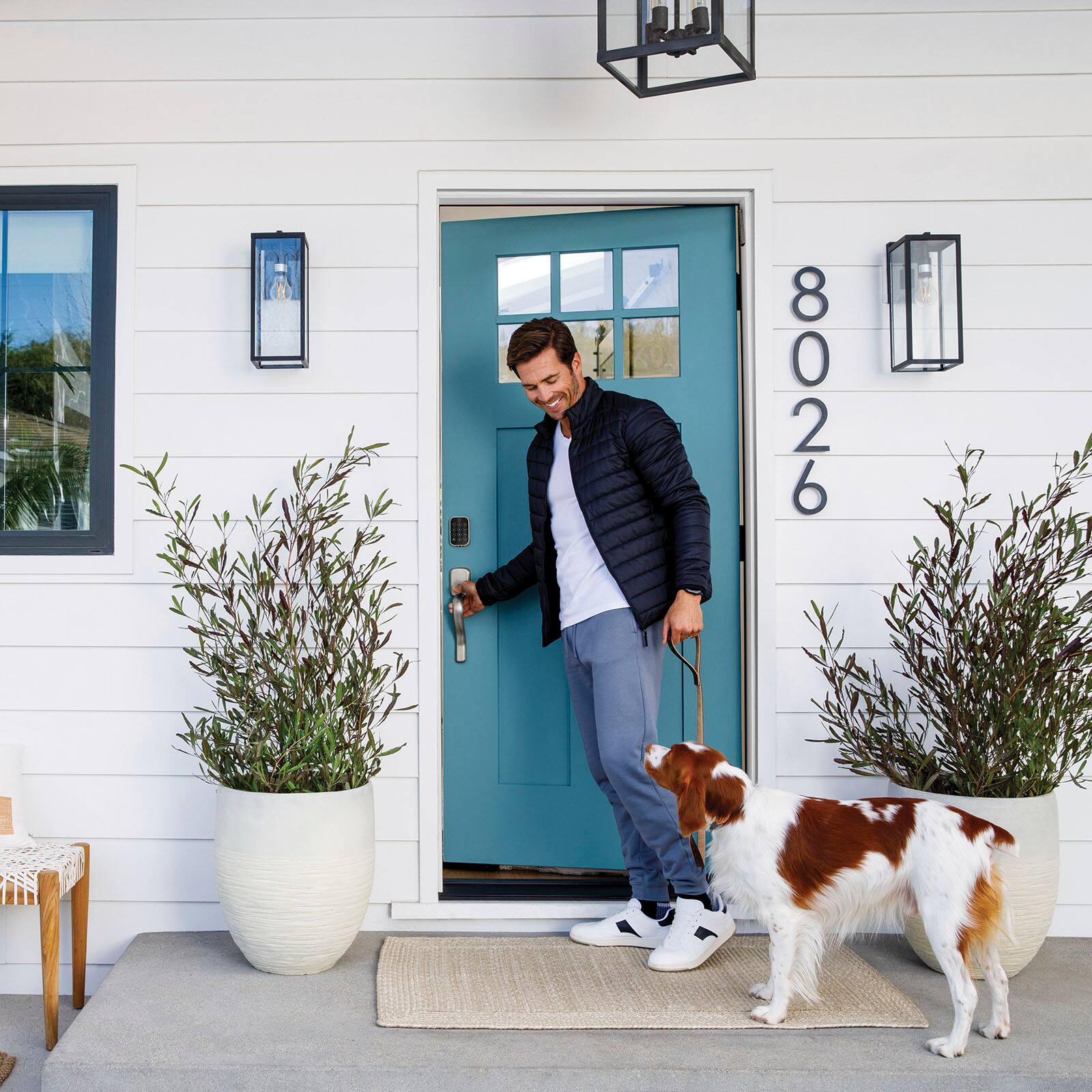 Left. Yale - Assure Lock 2 - Smart Lock Keyless Wi-Fi Deadbolt with Touchscreen Keypad Access - Satin Nickel.