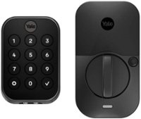 Yale - Assure Lock 2 - Smart Lock Keyless Bluetooth Deadbolt with Push Button Keypad Access - Black Suede - Front_Zoom