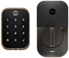 Yale - Assure Lock 2 - Smart Lock Keyless Wi-Fi Deadbolt with Push Button Keypad Access - Oil Rubbed Bronze - Front_Zoom
