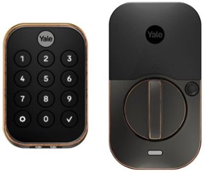 Yale - Assure Lock 2, Key-Free Pushbutton Lock with Wi-Fi - Oil Rubbed Bronze - Front_Zoom
