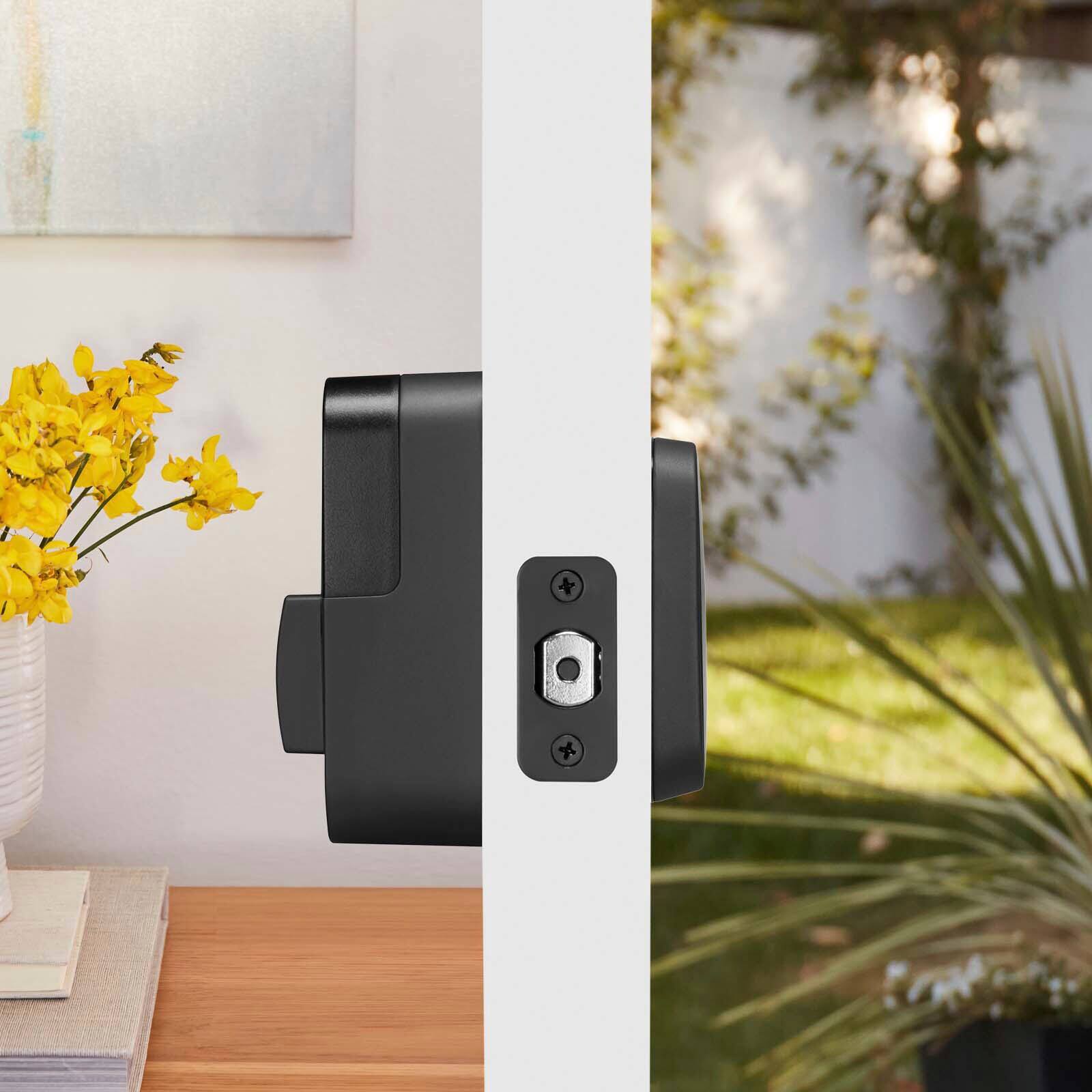 Angle. Yale - Assure Lock 2 - Smart Lock Keyless Wi-Fi Deadbolt with Touchscreen Keypad Access - Black Suede.