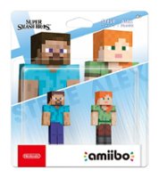 Nintendo - amiibo - Steve + Alex 2-pack  - Super Smash Bros. Series - White - Front_Zoom