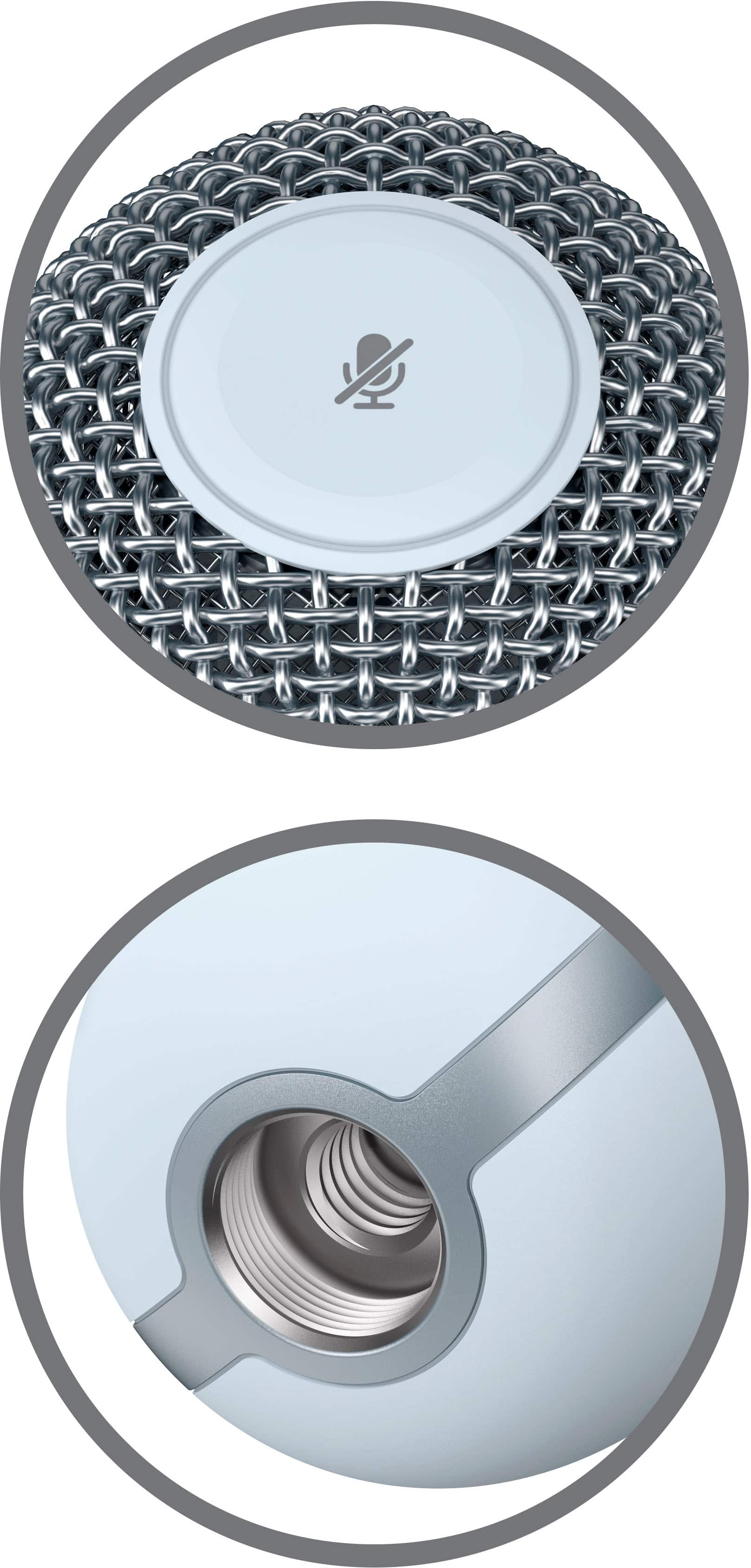 Alt View 13. HyperX - SoloCast Wired Cardioid USB Condenser Gaming Microphone - White.