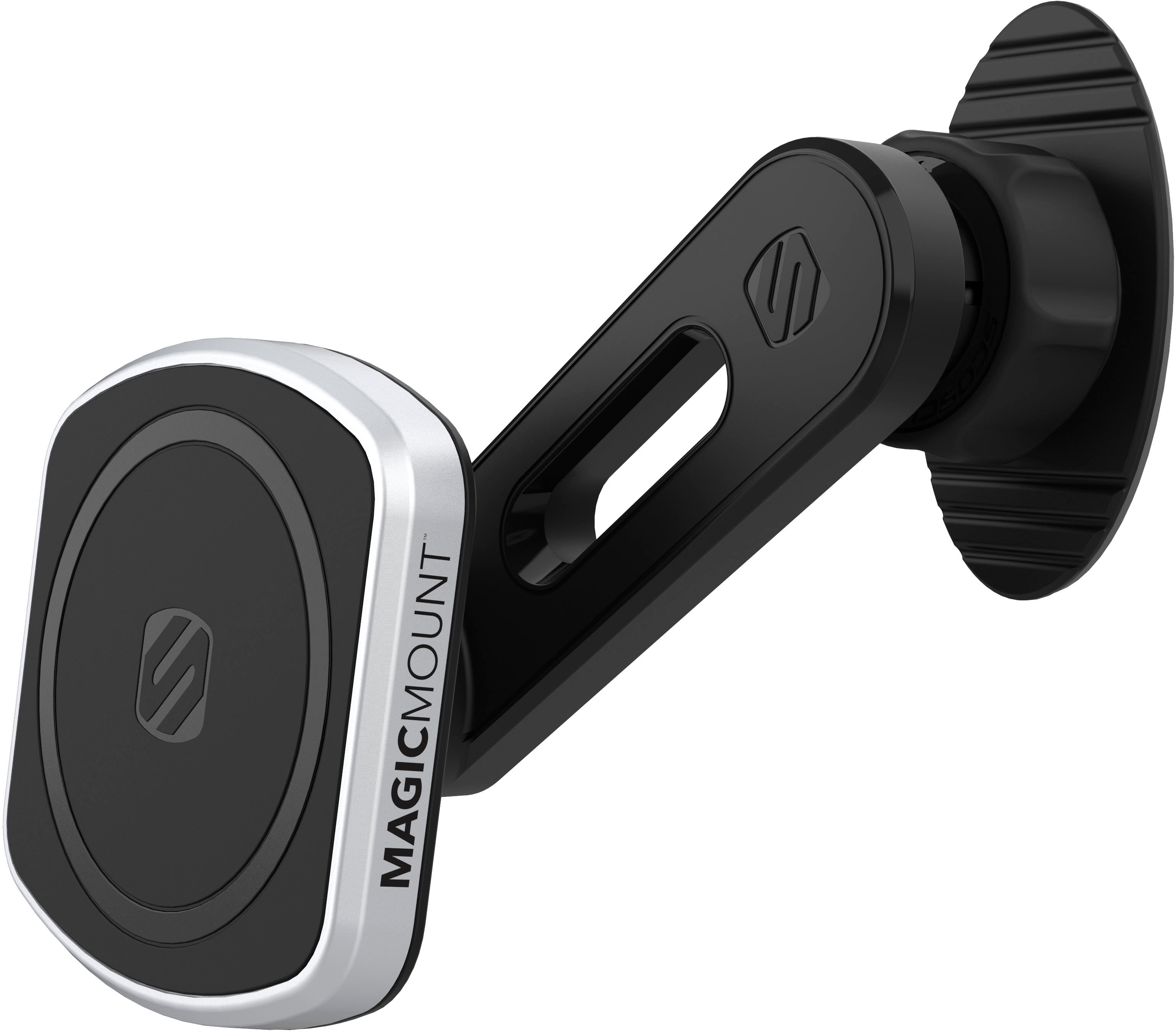 Angle View: ToughTested - Boom Adjustable Mobile Cup Holder Mount for Most Cell Phones. - Black