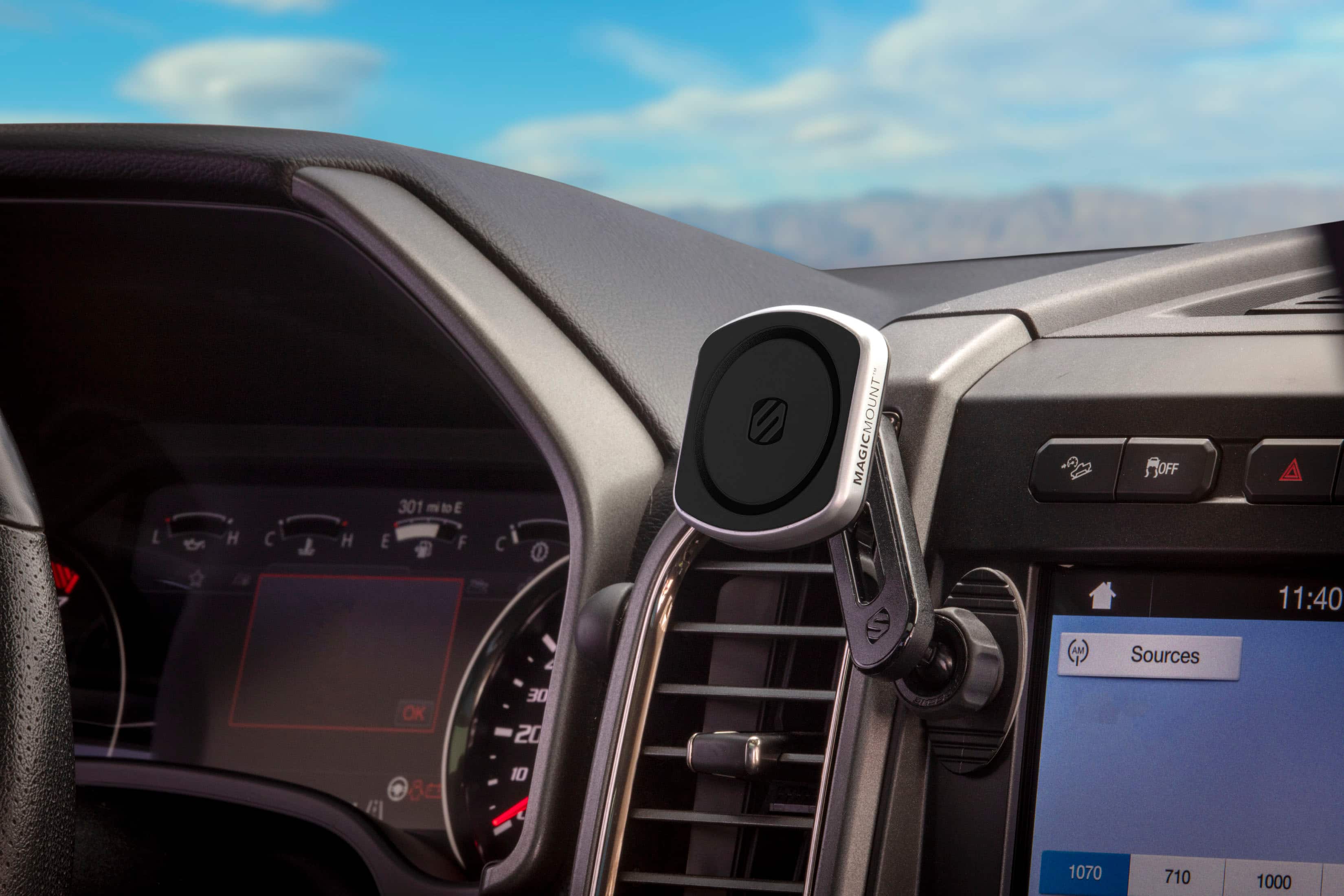 Alt View 13. Scosche - MagicMount Pro² Dash/Vent Mount for most Cell Phones - Black.