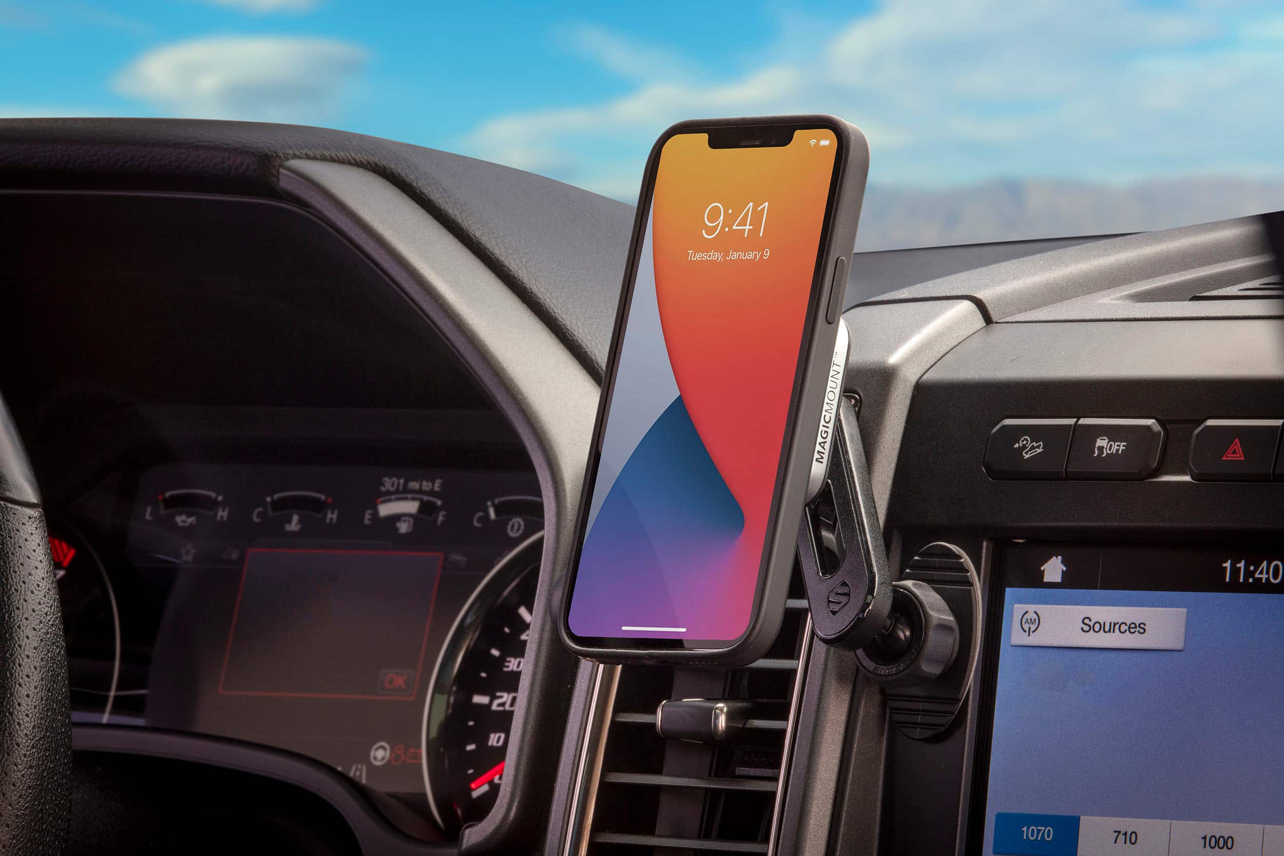 Alt View 15. Scosche - MagicMount Pro² Dash/Vent Mount for most Cell Phones - Black.