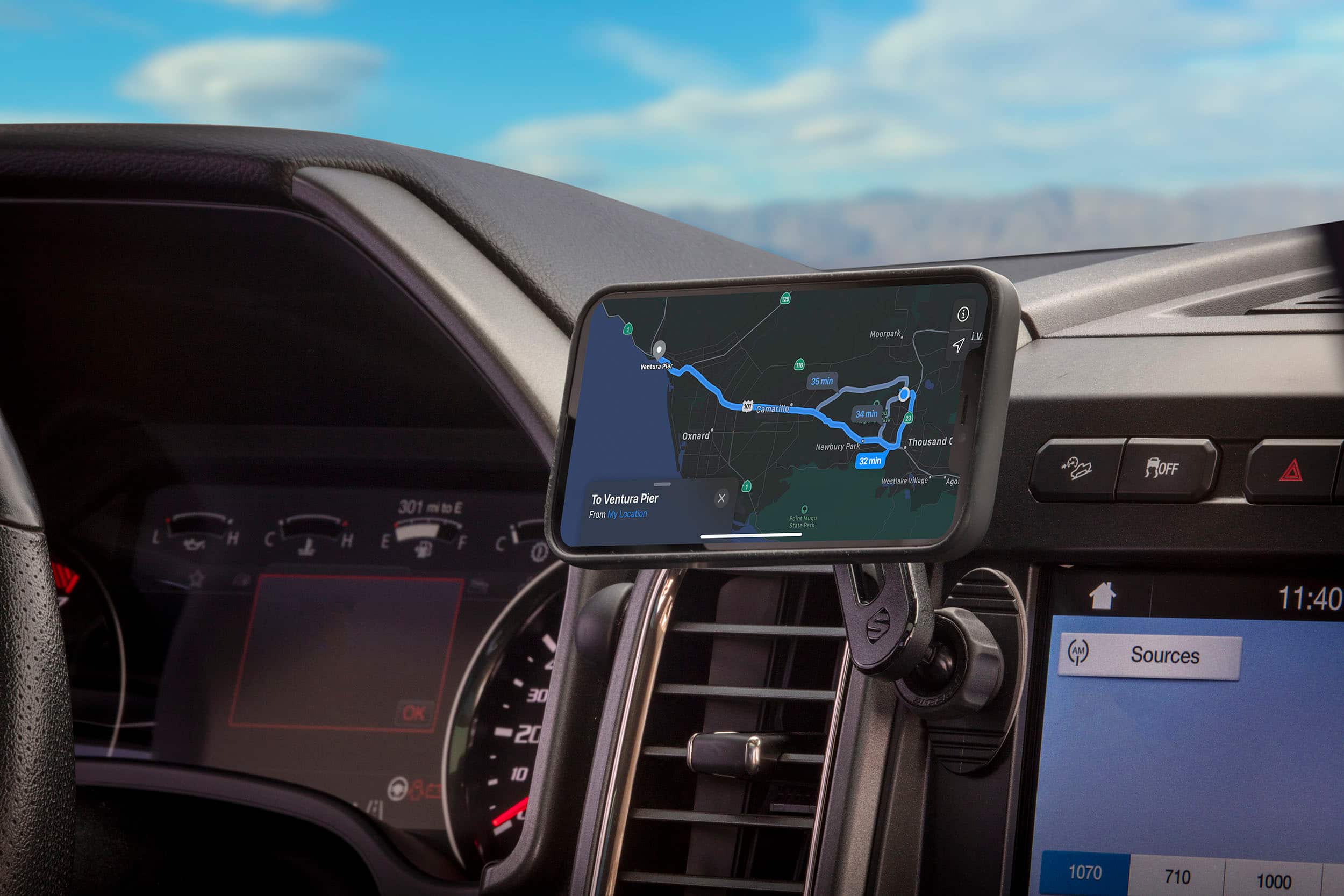 Alt View 16. Scosche - MagicMount Pro² Dash/Vent Mount for most Cell Phones - Black.