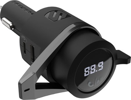 Scosche - Pro Bluetooth FM Transmitter with Power Delivery - Black