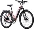 Angle. Aventon - Level.2 Commuter Step-Through eBike w/ up to 60 miles Max Operating Range and 28 MPH Max Speed - Himalayan Pink.