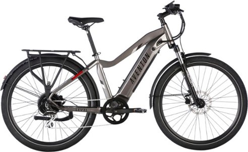 Aventon - Level.2 Commuter Step-Over eBike w/ up to 60 miles Max Operating Range and 28 MPH Max Speed - Regular - Clay Grey