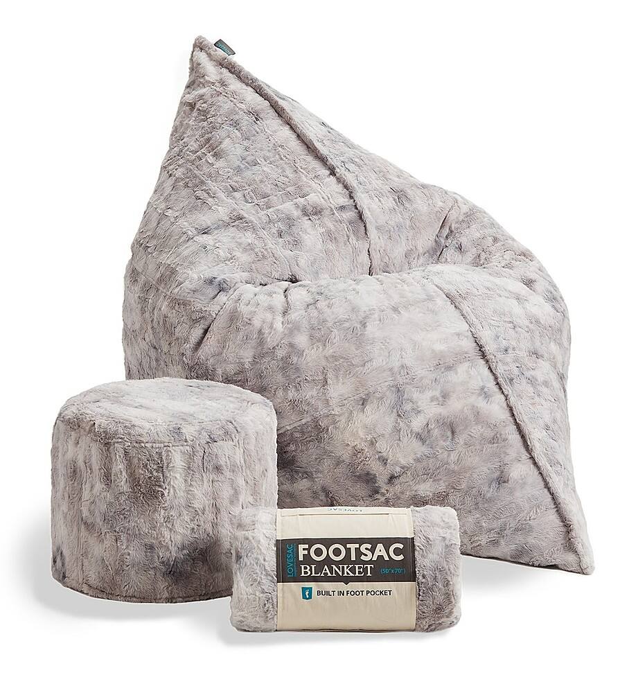 Best Buy Lovesac Moonmist Ice Dyed Phur Pillowsac Bundle VP9969