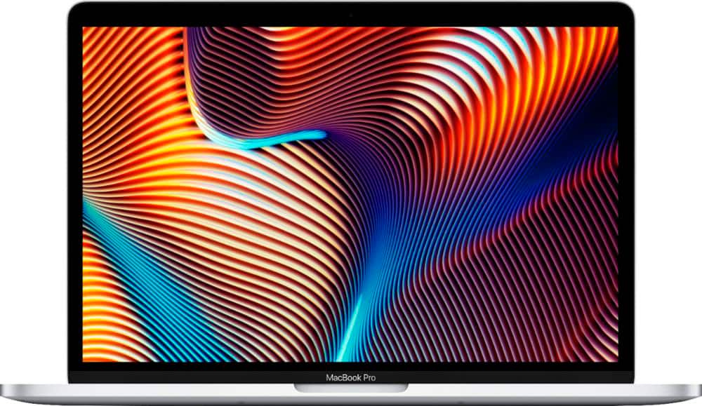 Front. Apple - Geek Squad Certified Refurbished MacBook Pro - 13" Display with Touch Bar - Intel Core i5 - 8GB Memory - 256GB SSD - Silver.